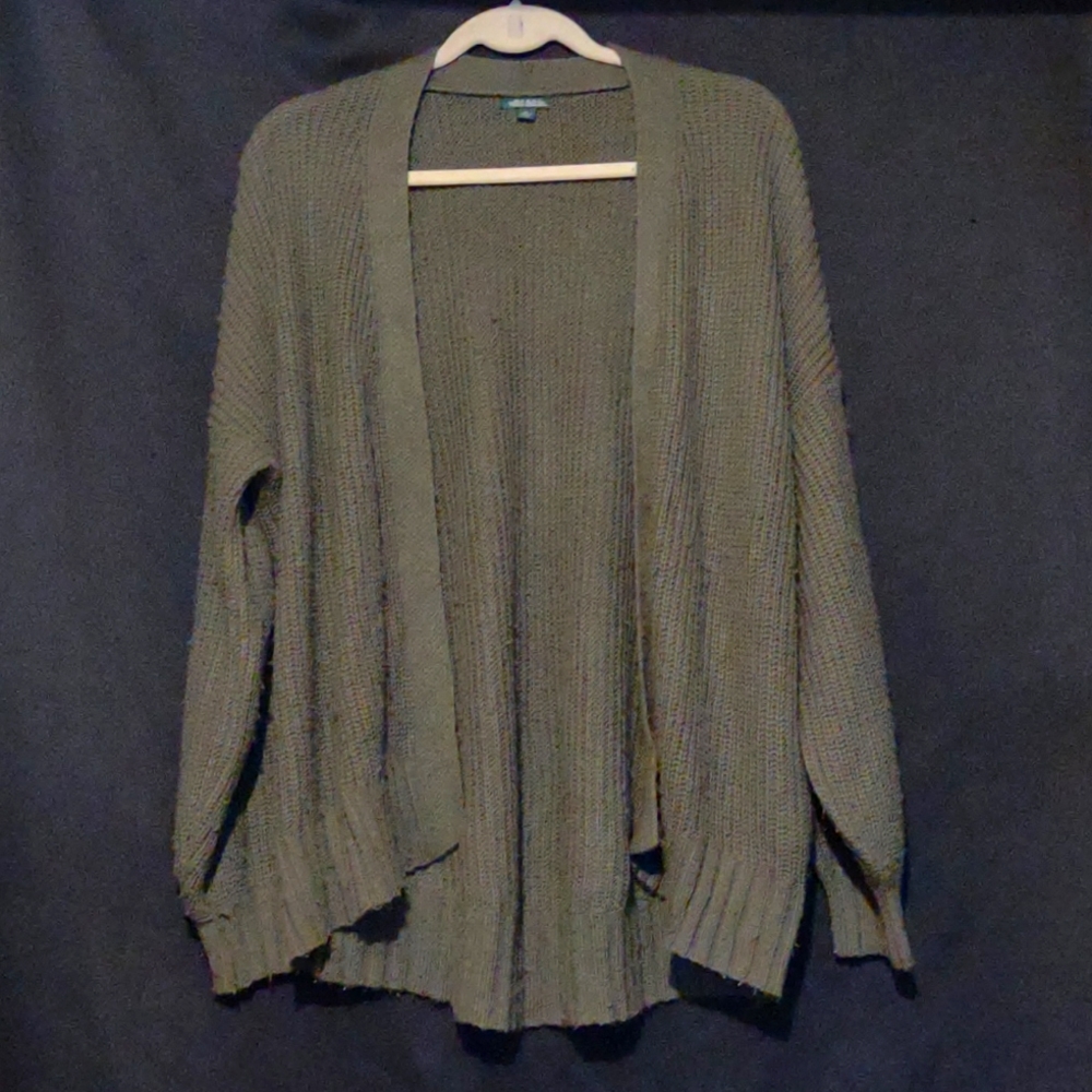 Dark olive green cardigan